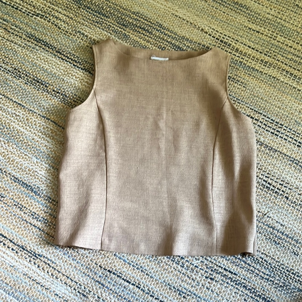 Coldwater Creek Side Zip Sleeveless Blouse